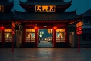 《街角的旧唱片》唱片店橱窗剧照